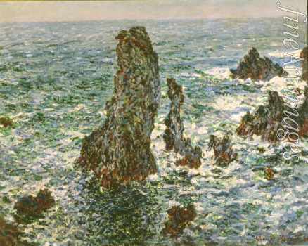 Monet Claude - Felsen in Belle-Ile (Pyramides de Port-Coton, Mer sauvage)
