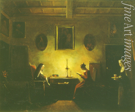 Granet François Marius - Scene in an Interior