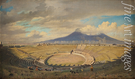 Fristrup Niels - Amphitheatre in Pompeii with Vesuvius in the background