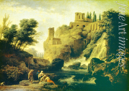 Vernet Claude Joseph - Waterfall in Tivoli