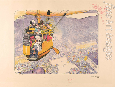 Devambez André Victor Édouard - Le Dirigeablobus, oder Neue imaginäre Pariser Verkehrsmittel