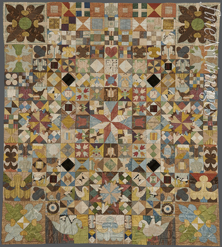 Anonymous master - The Silk Patchwork Coverlet