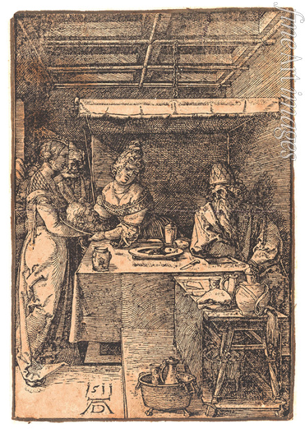 Dürer Albrecht - Herodias Receiving the Head of Saint John the Baptist