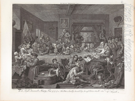 Hogarth William - Four Prints of an Election: An Election Entertainment, Plate I
