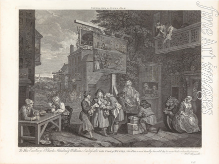 Hogarth William - Four Prints of an Election: Canvassing for Votes, Plate II