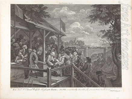 Hogarth William - Four Prints of an Election: The Polling, Plate III