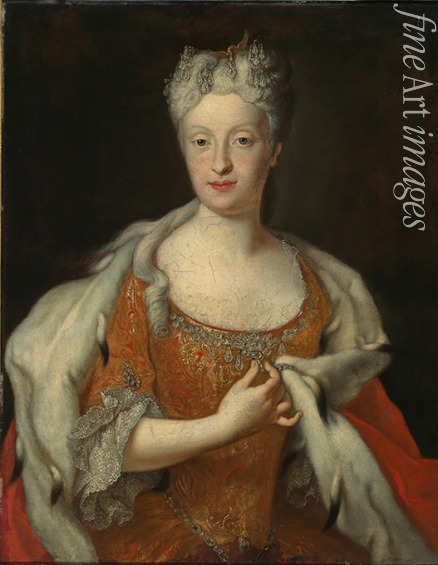 Silvestre Louis de - Porträt von Erzherzogin Maria Josepha von Österreich (1699-1757)