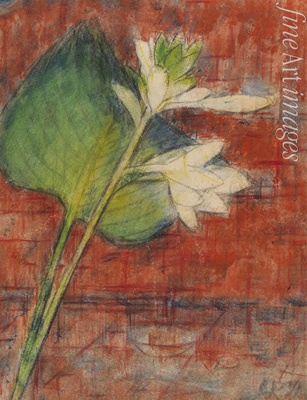 Rohlfs Christian - Sweetheart lilies on a red background