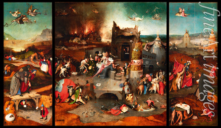 Bosch Hieronymus - Die Versuchung des heiligen Antonius (Triptychon)