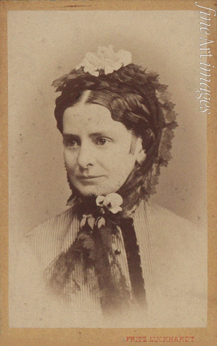 Luckhardt Fritz - Porträt von Caroline Strauss, geb. Pruckmayer (1831-1900)