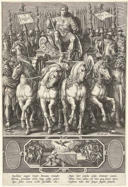Stradanus (Straet van der) Johannes - Triumph of the Emperor 
