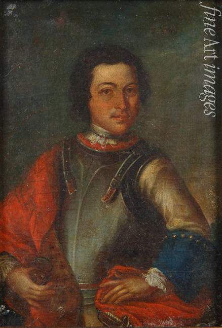 Unbekannter Künstler - Porträt von Peter I. der Große (1672-1725)