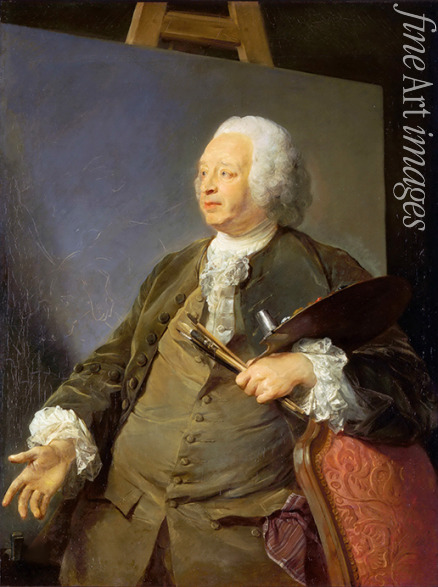 Perronneau Jean-Baptiste - Portrait of the artist Jean-Baptiste Oudry (1686-1755)