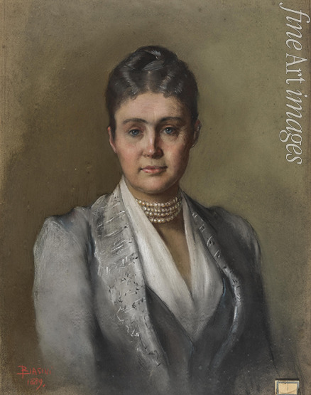 Biasini Mari - Portrait of Duchess Maria Theresa of Württemberg, Archduchess of Austria (1845-1927)  