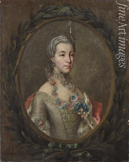 Unbekannter Künstler - Gräfin Marie Sophie Wilhelmine zu Solms-Laubach (1721-1793), Herzogin von Württemberg-Oels