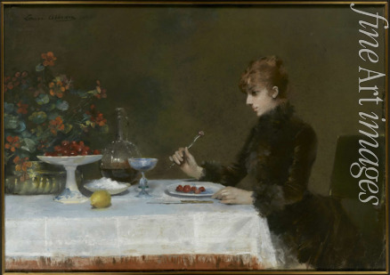 Abbéma Louise - Sarah Bernhardt à table