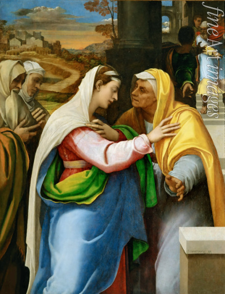 Piombo Sebastiano del - Begegnung von Maria und Elisabet