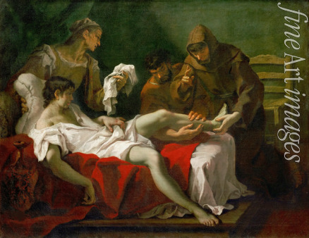 Ricci Sebastiano - Ein junger Mann wird von dem Heiligen Antonius von Padua geheilt