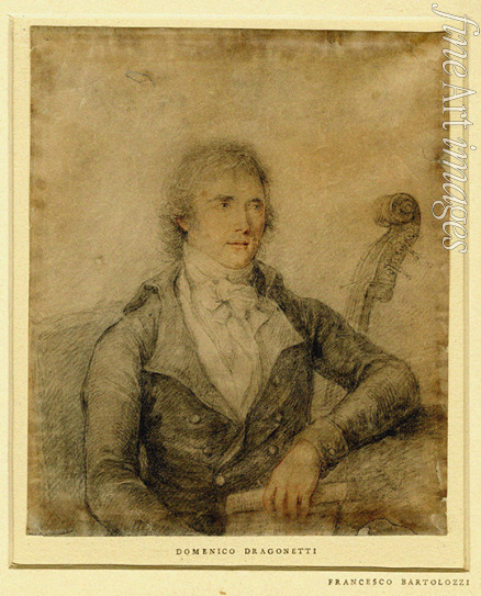 Bartolozzi Francesco - Porträt von Violinist Domenico Dragonetti (1763-1846)