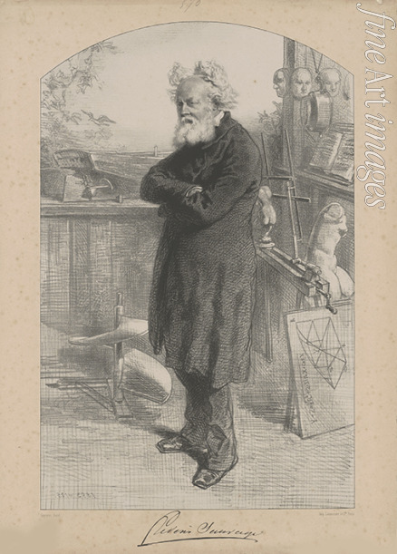 Gavarni Paul - Portrait of Frédéric Sauvage (1786-1857)