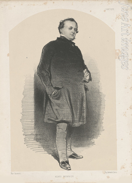 Gavarni Paul - Portrait of Henry Monnier (1799-1877) 