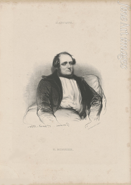 Gavarni Paul - Porträt von Henry Monnier (1799-1877) 
