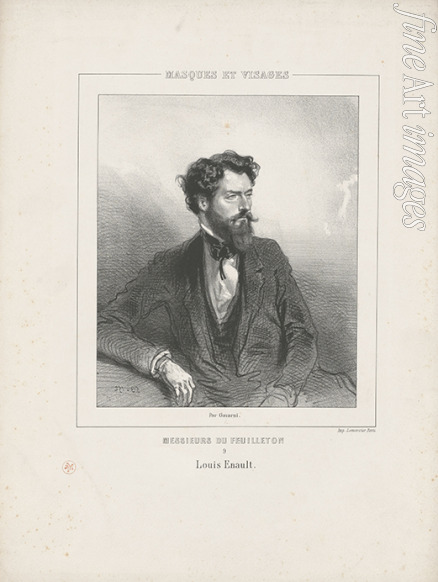 Gavarni Paul - Porträt von Louis Énault (1824-1900)