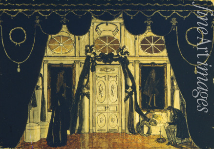 Golovin Alexander Yakovlevich - Stage design for the theatre play The Masquerade by M. Lermontov