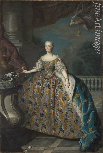 Unbekannter Künstler - Porträt von Infantin Maria Theresia Rafaela von Spanien (1726-1746)
