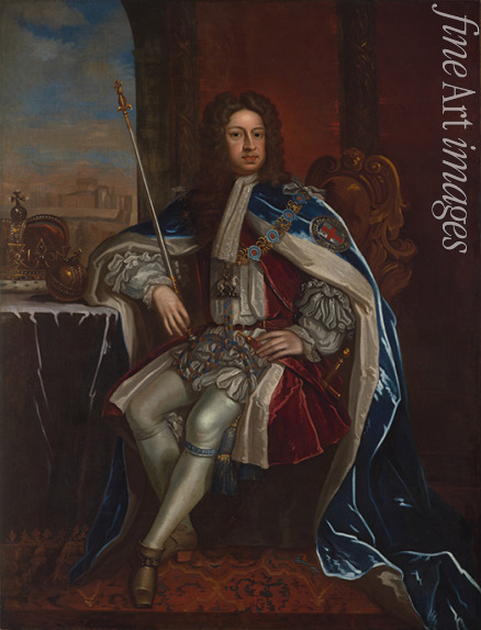 Kneller Sir Gotfrey - Portrait of the King George I of Great Britain (1660-1727)