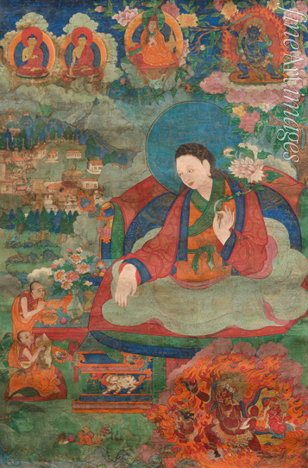 Tibetan culture - Thangka of Guru Dromtönpa