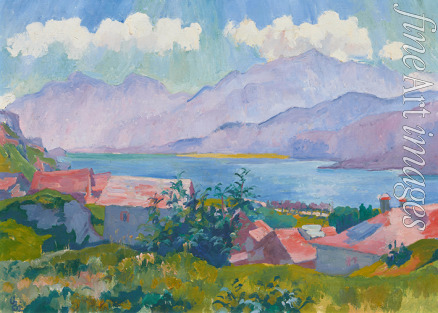 Giacometti Giovanni - Blick auf Silsersee von Capolago