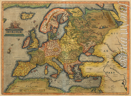 Ortelius Abraham - Europae. From Theatrum Orbis Terrarum 