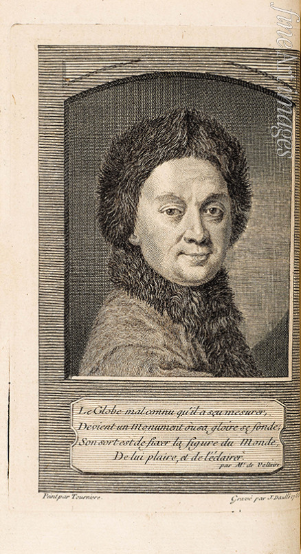 Daullé Jean - Porträt von Pierre Louis Moreau de Maupertuis (1698-1759)