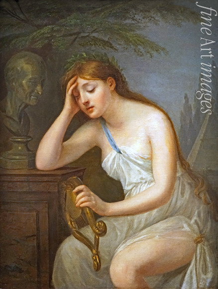 Brossard de Beaulieu Geneviève - Muse der Poesie trauert um Voltaire (La Muse de la poésie pleurant la mort de Voltaire)