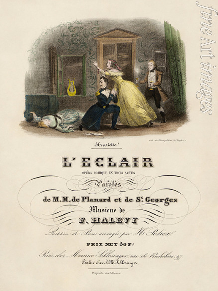 Gavarni Paul - Titelseite des Klavierauszugs der Oper 