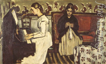 Cézanne Paul - Mädchen am Klavier (Tannhäuser-Ouvertüre)