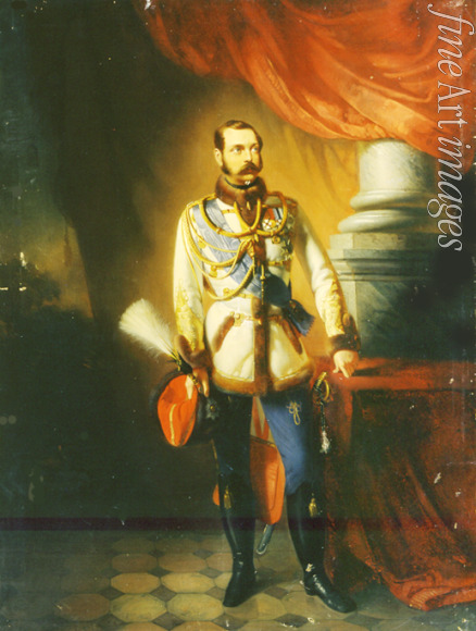 Makowski Konstantin Jegorowitsch - Porträt von Kaiser Alexander II. (1818-1881)