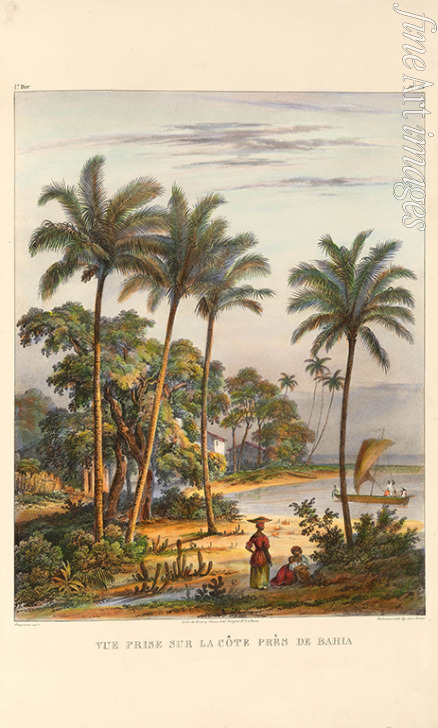 Rugendas Johann Moritz - The coast near Bahia. From 