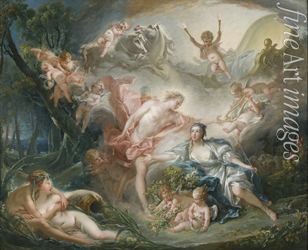 Boucher François - Apollo offenbart seine Göttlichkeit der Hirtin Issé