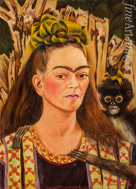 Kahlo Frida - Self-portrait with Monkey 