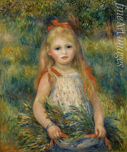 Renoir Pierre Auguste - Girl with Flowers