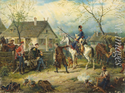 Kaiser Friedrich - Szene aus dem russisch-französischen Krieg 1812