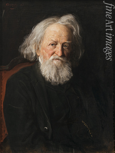 Defregger Franz von - Porträt von Historiker Johann Nepomuk Sepp (1816-1909)