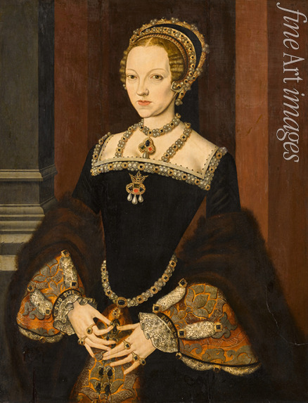 Meister John - Porträt von Katherine Parr (1512-1548), Königin von England und Irland
