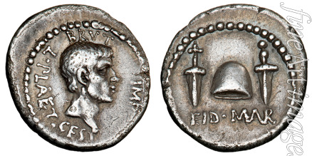 Numismatic Ancient Coins - The Ides of March Denarius (Denarius of Brutus)