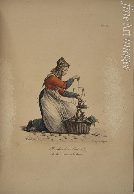 Delpech François Séraphin - Cherry Seller. From the Series 