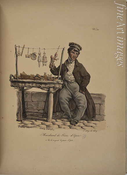 Delpech François Séraphin - Gingerbread merchant. From the Series 