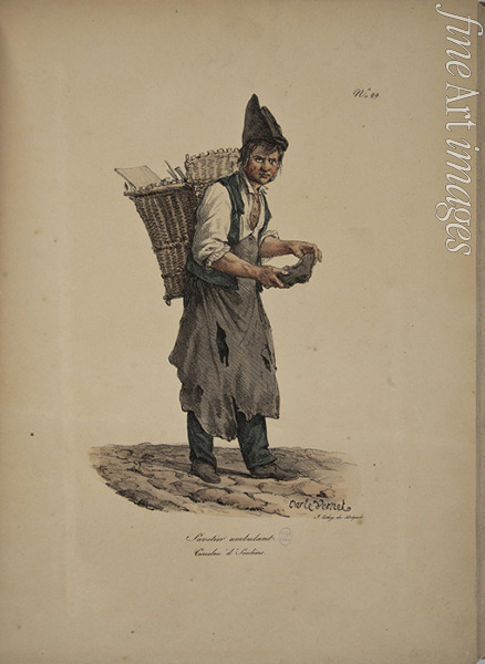 Delpech François Séraphin - Travelling Cobbler. From the Series 