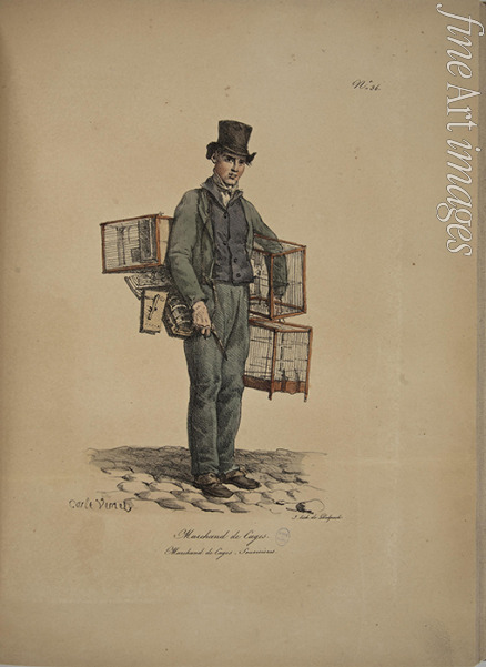 Delpech François Séraphin - Cage merchant. From the Series 